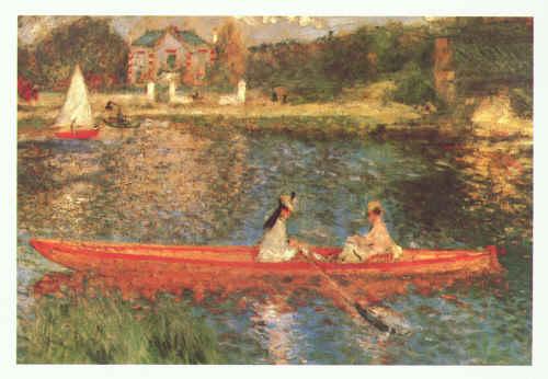 Pierre Renoir Boating on the Seine oil painting image
